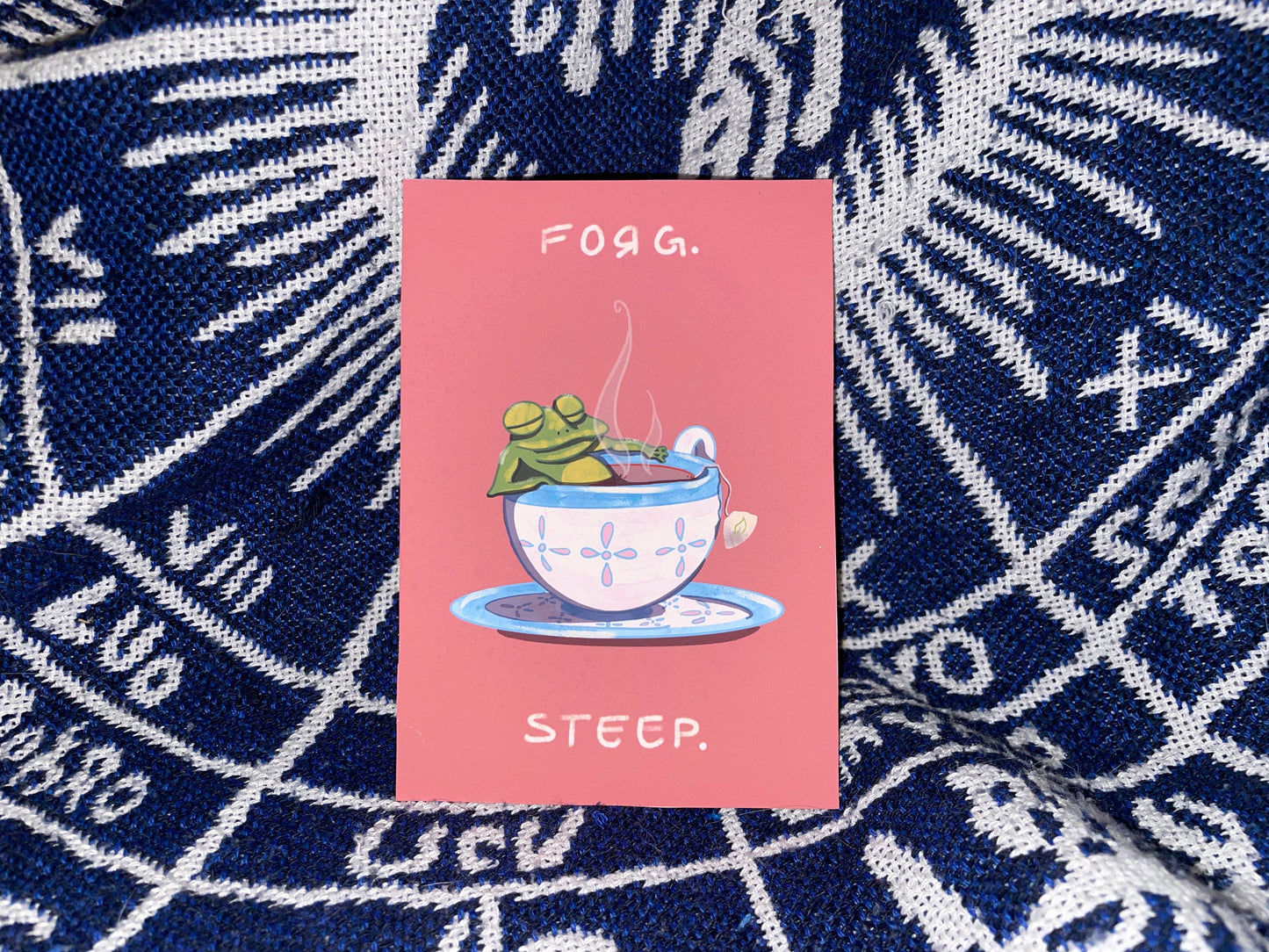 Frog Teacup Drawing | Handmade | Art print | Digital Art | Cottage Core