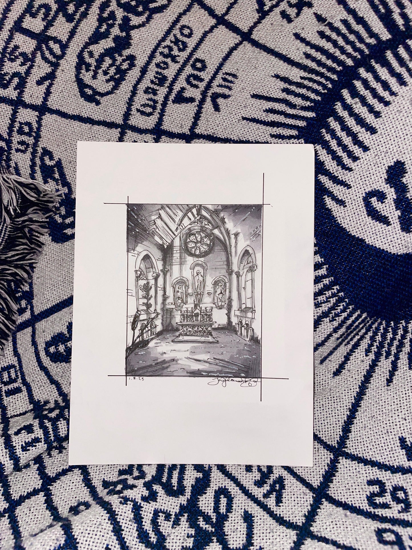 Abandoned Church Sketch