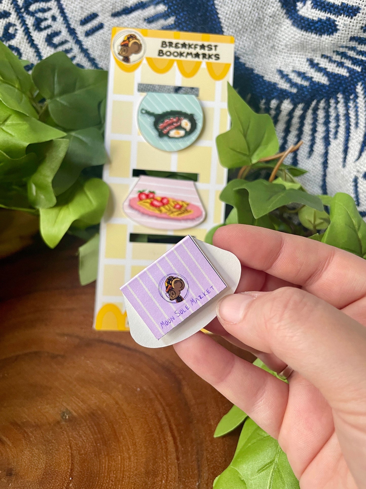 Magnetic Breakfast Bookmarks| Pixel art Bookmark clip| cute pancake crepe bookmark