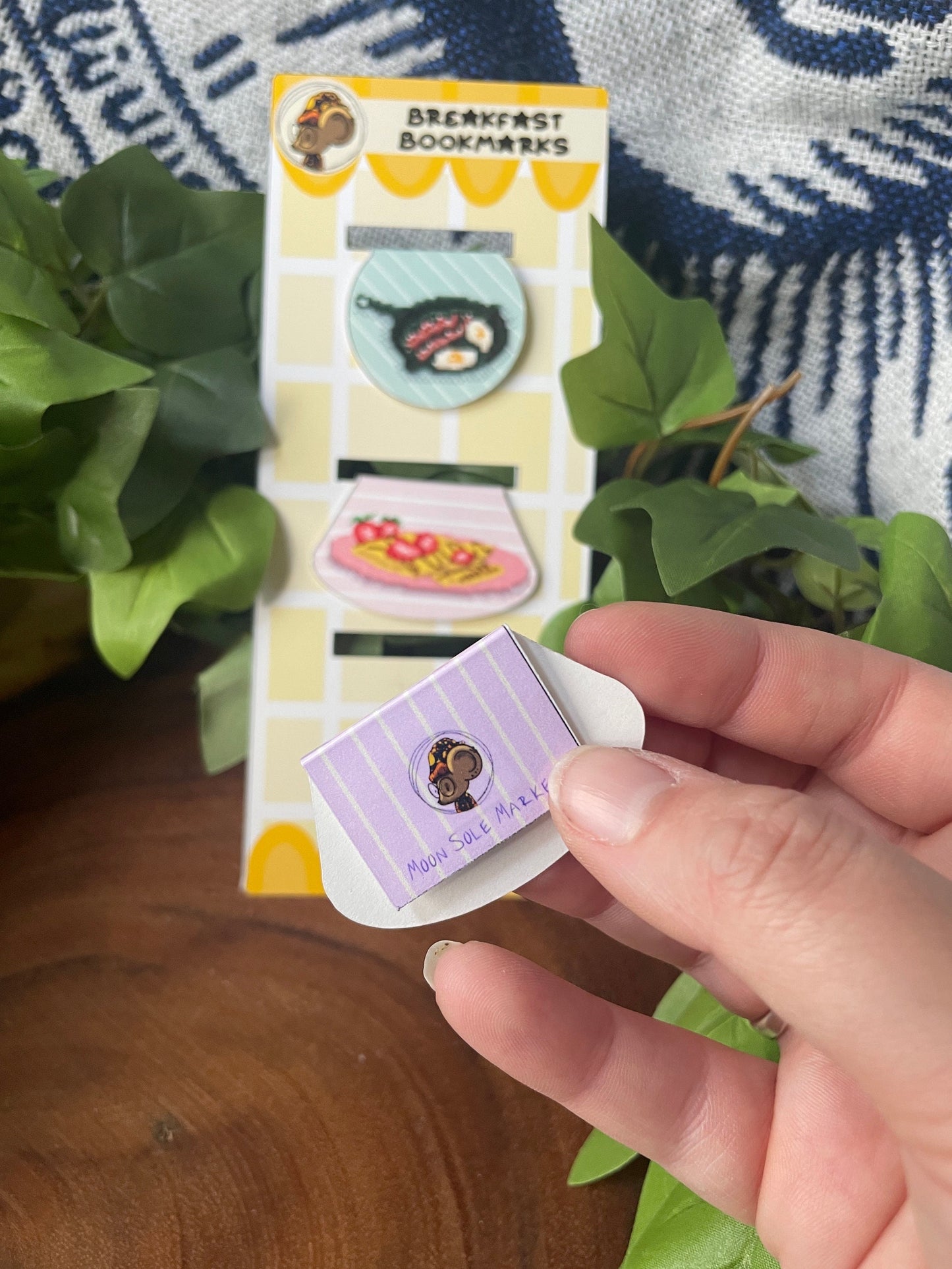 Magnetic Breakfast Bookmarks| Pixel art Bookmark clip| cute pancake crepe bookmark